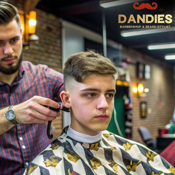 haircut at Dandies Barber Campbell